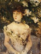 Berthe Morisot Young Woman in Evening Dress Germany oil painting artist